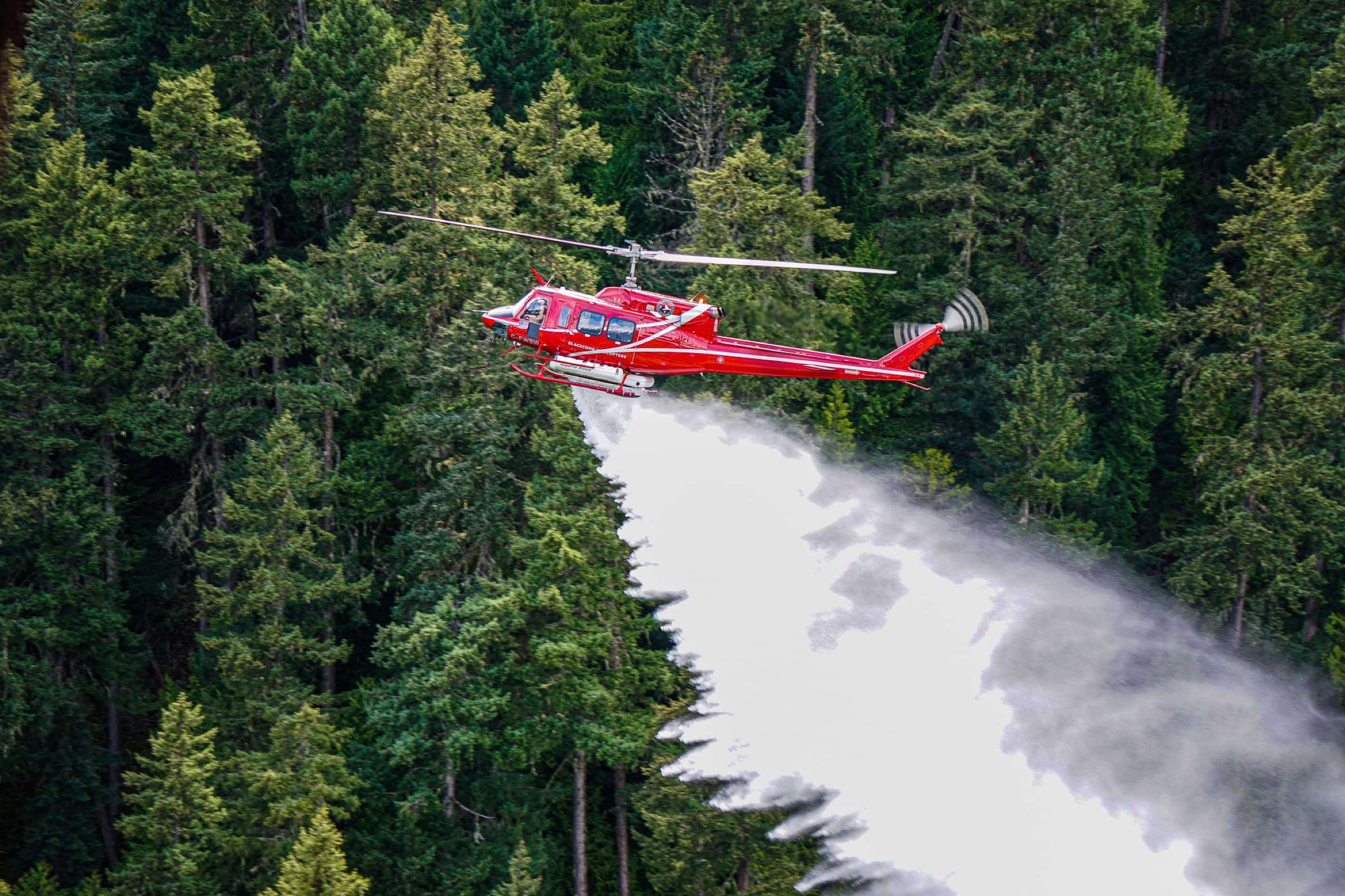 Blackcomb Helicopters — Bell water bombing